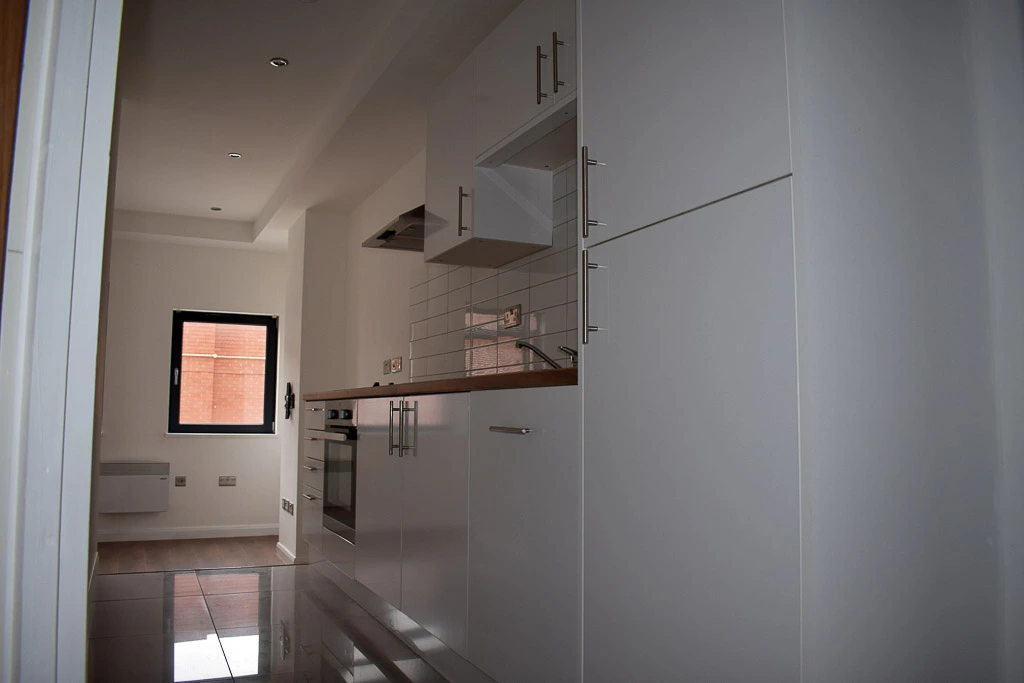 Alternate view of kitchen area.